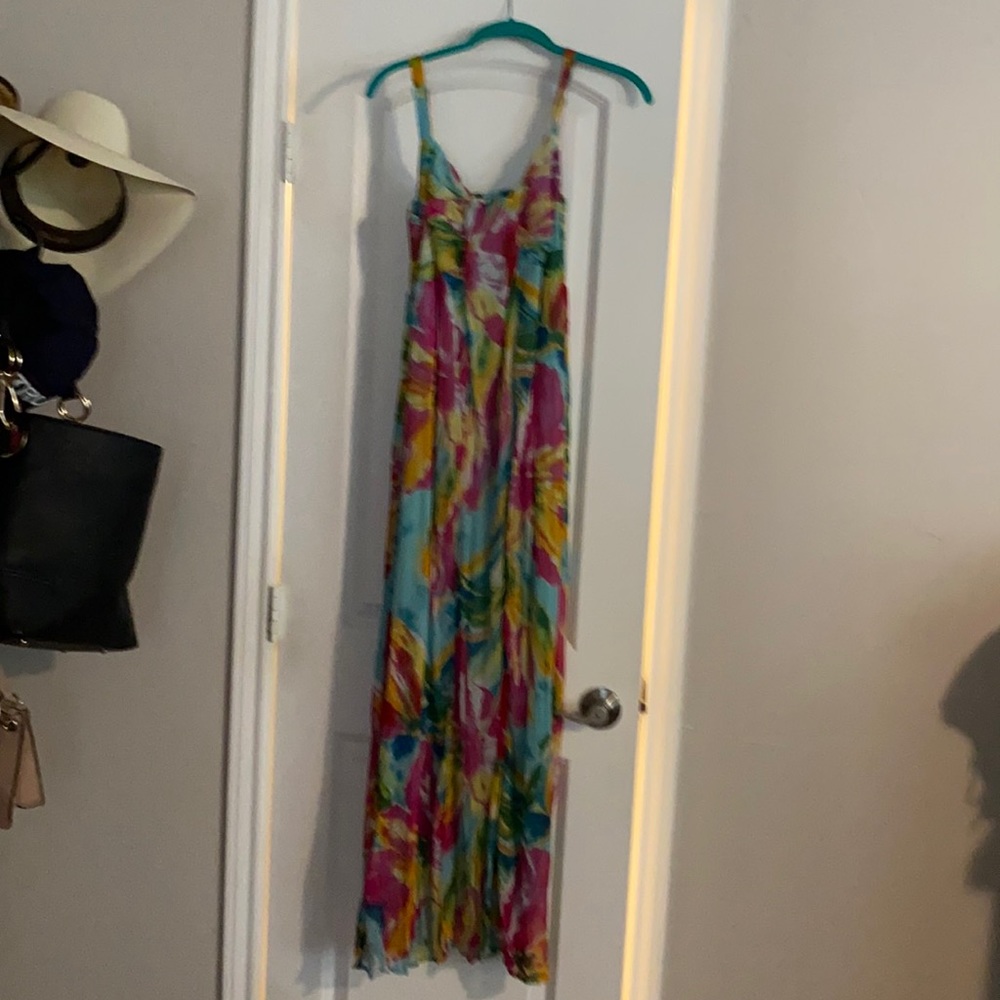 Multi color summer maxi dress
